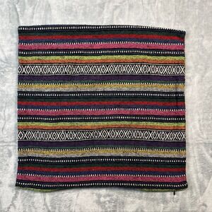 AmHoo Tapestry Bohemian Stripe Throw Pillow Cover Boho Festival 17x17